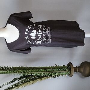 Instant Message charcoal gray short sleeve graphic print dress Size 12/14